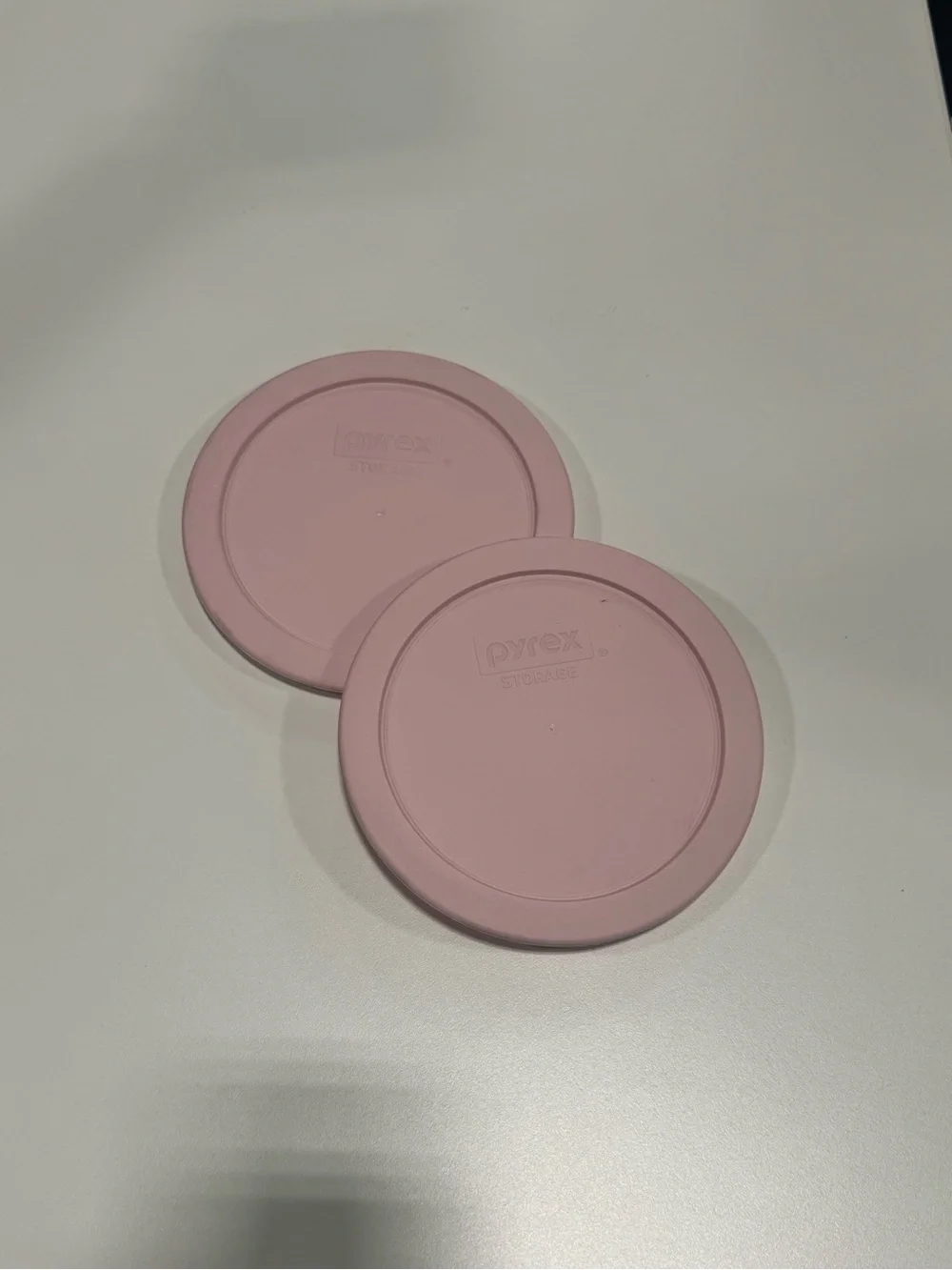 Pyrex 7201-PC 4 Cup LIGHT Pink Food Storage Replacement Lid (2-Pack) - 2-Pack
